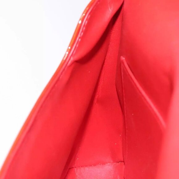 LOUIS VUITTON Monogram Vernis Thompson Street Bag Red M91094 LV Auth BA342 - Picture 11 of 16